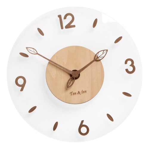 Reloj De Pared De Acrílico De Madera, Relojes 12 Pulgadas