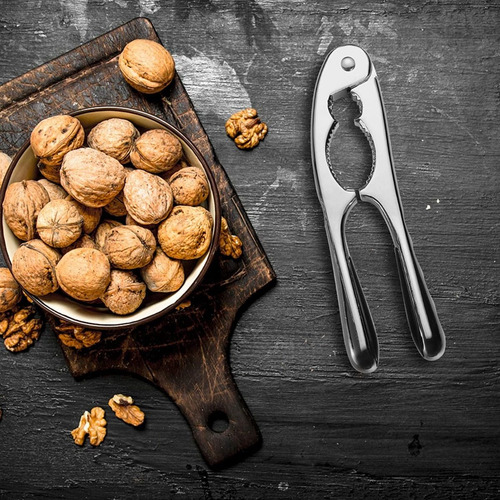 Pinza Quebrador Nueces Cascanueces Abre Frascos Acero Inox Color Plateado