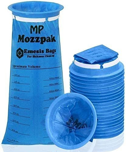 Imagen 8 de 8 de Mp Mozzpak Bolsas Para Vómitos - Paquete De 24 - Bolsas Par