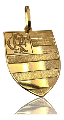 Pingente Time Flamengo Ouro 18k 750 Cor Dourado