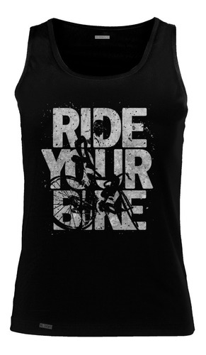 Camiseta Estampado Ride Your Bike Bicicleta Ciclismo Inp Ecs