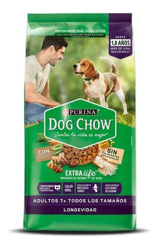 Dog Chow Longevidad 17kg+obs