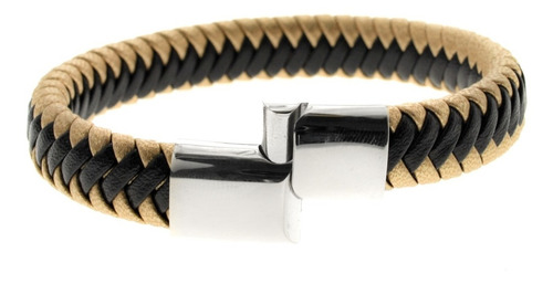 Imagen 5 de 8 de Pulsera Hombre D&k Classic Elegant Black Cuero Phdk02