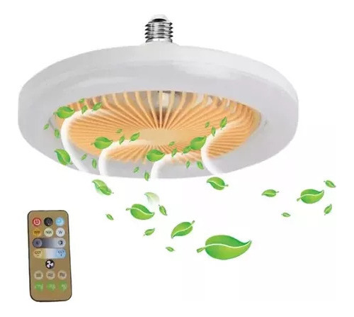 Lámpara De Ventilador De Techo Led Ajustable Pequeña E27 48w