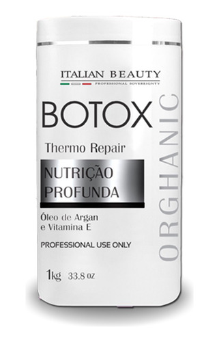 Botox Orghanic Italian Beauty Nutrição Profunda Sformol