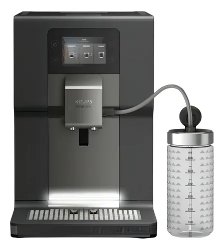 Cafetera Krups Intuition Preference Touch EA875 super automática gris expreso
