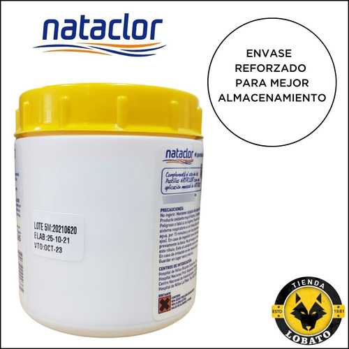 Kit Pastillas Boya Nataclor Cloro Triple Accion 250g Piletas