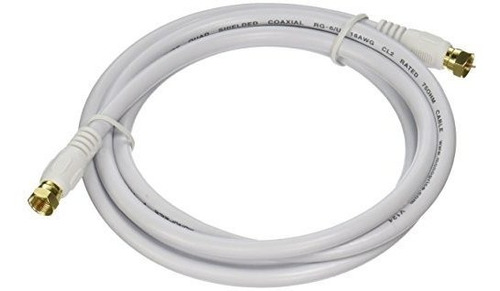 Monoprice Rg6 Quad Escudo Cl2 Cable Coaxial Con F Tipo De Co