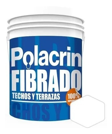 Polacrin Fibrado Membrana Techos X 10 Lt.