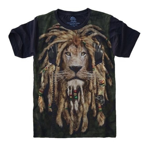 Camiseta Leão Dread Lion