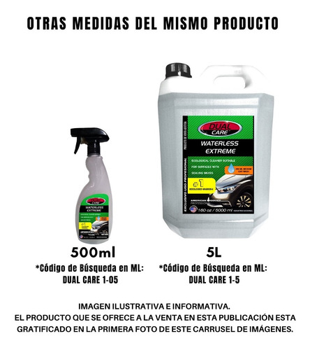Imagen 2 de 10 de Waterless Lavado Sin Agua Autos 500ml Extreme