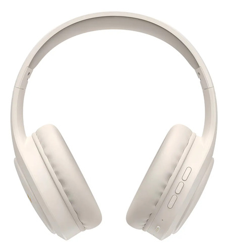 Fone De Ouvido Headphone Dapon H02d Bluetooth 5.1 Over-ear 22 Horas De Bateria Bege