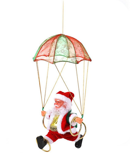 Paracaídas De Navidad Santa Eléctrico Bailando Y Cantando