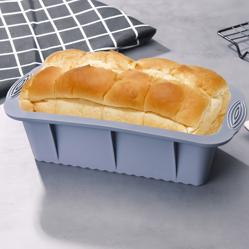 2 Moldes Silicona Rectangular Antiadherente Para Pan Paste