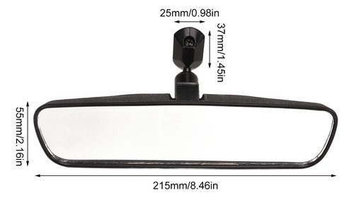 Espejo Retrovisor Gran Angular Para Coche De 8 Pulgadas, Ima