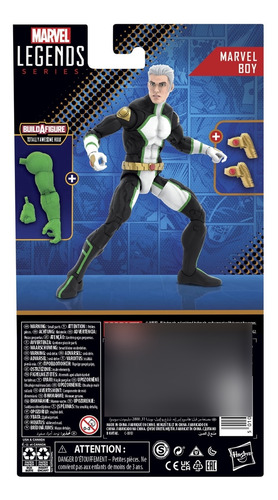 Figura de acciónmm Marvel Boy de Young Avengers Hasbro Marvel Legends Series , Incluye pieza Baf Totally Awesome Hulk, 15.24 cm, de escala