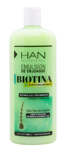 Han Biotina Acido Hialuronico Emulsion Enjuague Anticaída 