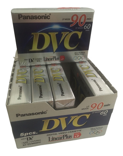 Cassette Minidv Panasonic Dv60 Nuevo - Caja (5 Unidades).