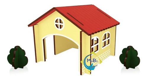 Imagen 2 de 5 de Casita De La Pista Mis Calles Casa Para Armar Encastre Niños
