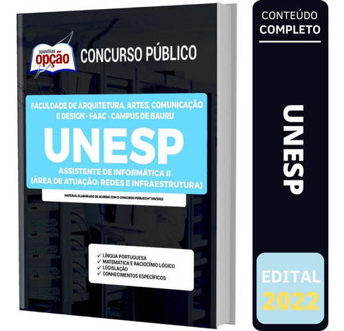 Apostila Unesp Bauru - Assistente Redes E Infraestrutura