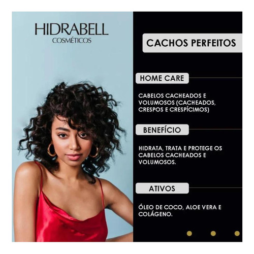Hidrabell - Shampoo Cachos Perfeitos - Óleo De Coco 285ml