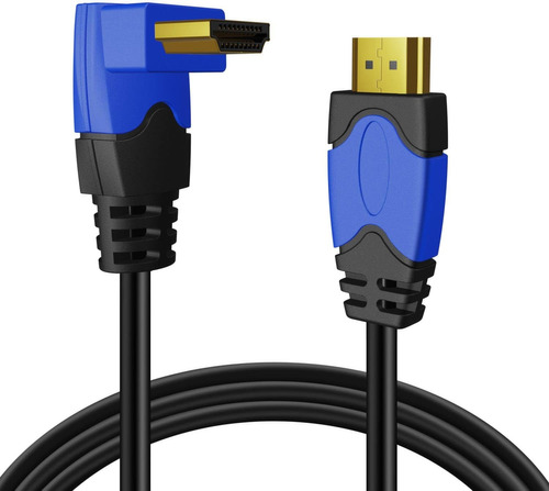 Tnp 4k Hdmi Cable Ángulo 90 Grados (15 Pies) - Velocidad 18 