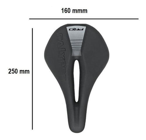 Imagem 2 de 4 de Selim Asturias Pro Calypso 160mm Confort Ergonomico 277g