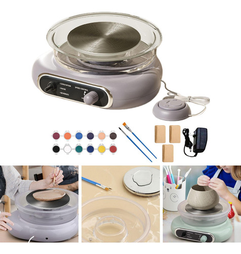 Mini Kit De Rueda De Cerámica, Máquina Para Hacer Gris