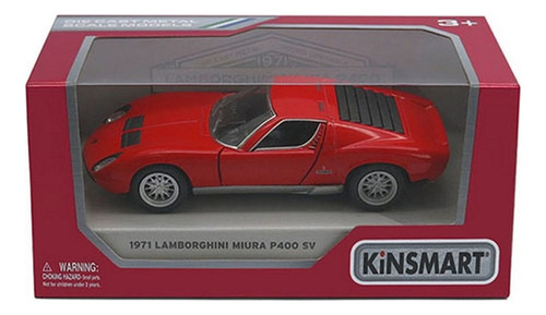 Lamborghini Miura P400 Sv Esc 1/32 Kinsmart Ploppy 362119