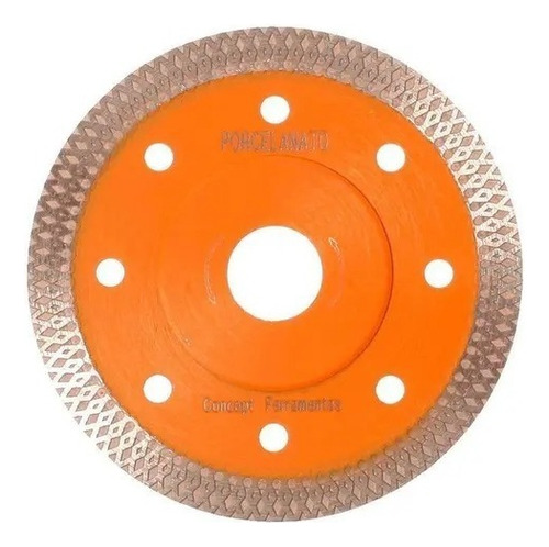 Disco Para Porcelanato Ultrafino Seco 20x105mm- Concept Cor Laranja-claro