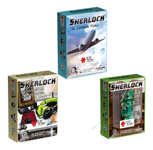Juego De Mesa Sherlock Combo 3 Juegos Escapa Top Toys Lelab