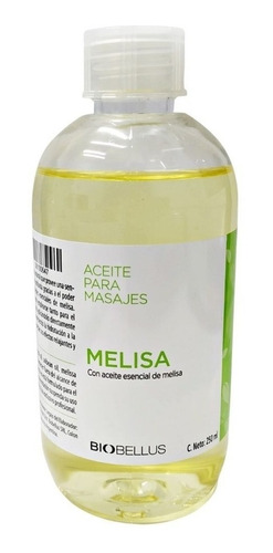 Aceite Para Masajes De Melisa 250ml - Biobellus 