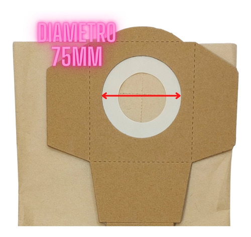Imagen 2 de 4 de Bolsas Aspiradoras Compatible Daewoo Davc90-20l X 5 Unidades
