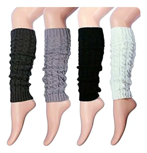 comprar Polaina De Lana Para Pierna Con Pompón Modelos Surtidos Colores A Elección Diseños Surtidos Unico