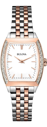Bulova Womens 98r200 Reloj De Dos Tonos De Cuarzo Japonés Co