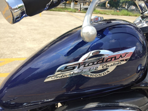 Moto Custom - Honda Shadow 600 Vt - Azul - 600cc - V2custom
