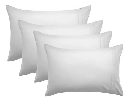 Set 4 Funda Almohada 50x70 Blanca 3angeli Pack Color Blanco Soft Dream