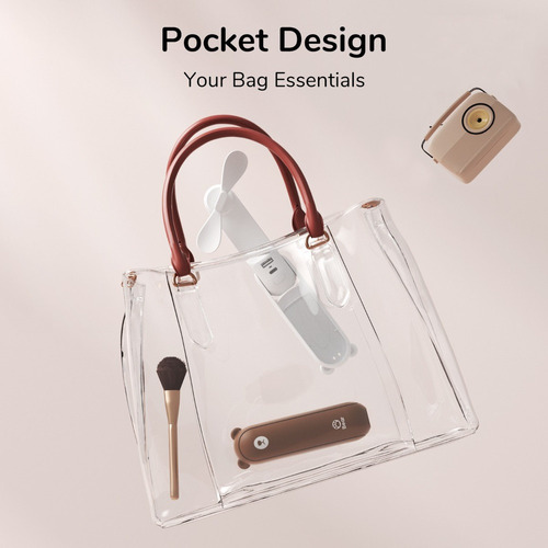 .. Ventilador Portátil Recargable Usb Jisulife Con Linterna