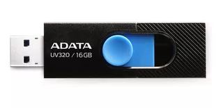 Memoria USB Adata UV320 128GB 3.2 Gen 1 negro y azul