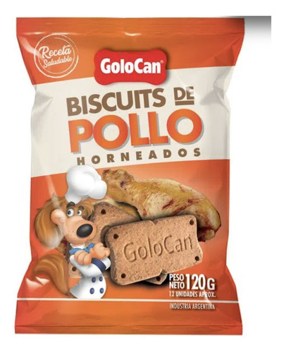 Biscuits De Pollo Golocan X 120