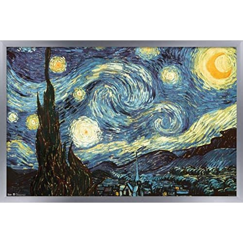 Póster De  La Noche Estrellada  De Vincent Van Gogh, 1...