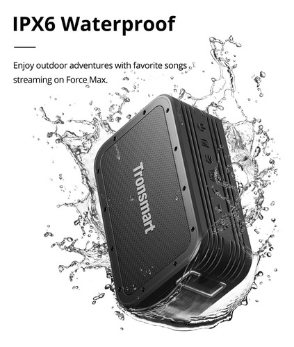 Tronsmart Force Max - Alto-falante externo portátil, alto