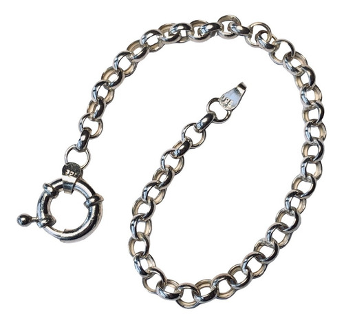 Pulsera Rolo 4,5 Mm Arbol De La Vida Plata Y Oro (i544)