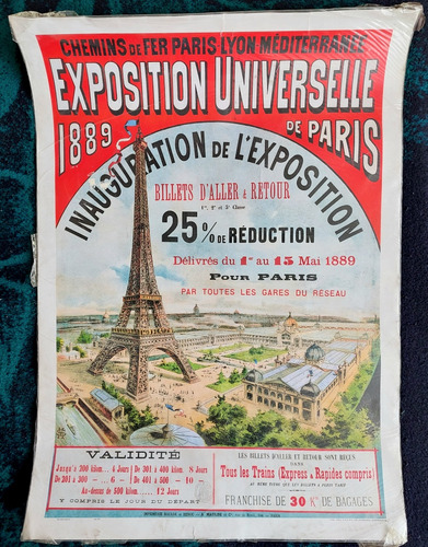 Póster De La Exposition Universelle De París En 1889