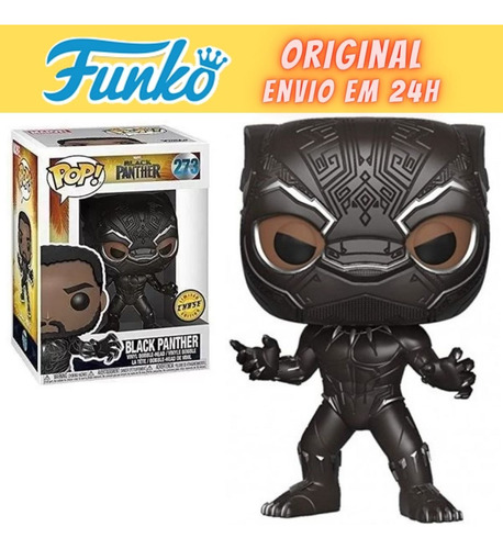 Funko Pop Marvel Pantera Negra - Black Panther Chase - 273