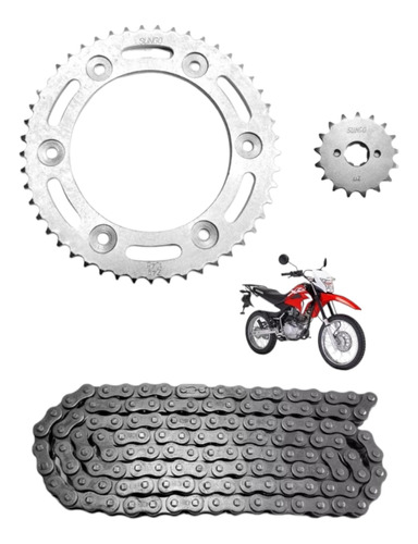 Kit Engranes/sprocket 49x17 Hona Xr150 Alta Calidad