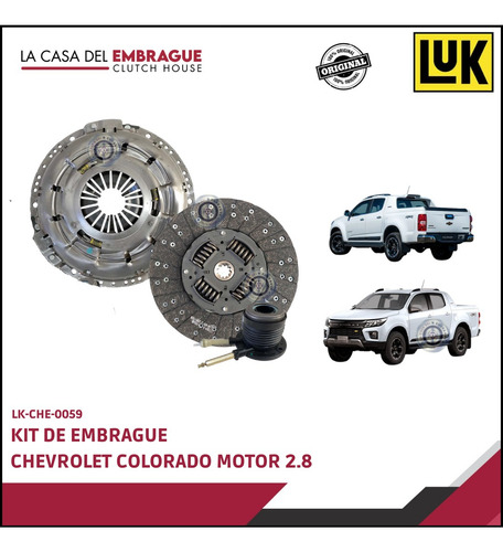 Imagen 1 de 3 de Kit Embrague New Chevrolet Colorado 2,8 (2017-2022)