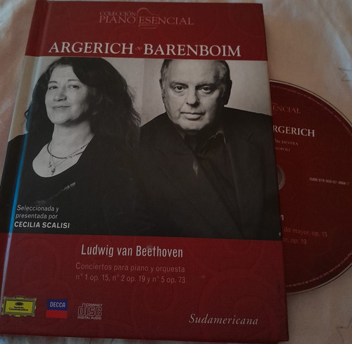 Argerich + Barenboim Cd + Libro  Colección Piano Escencia 