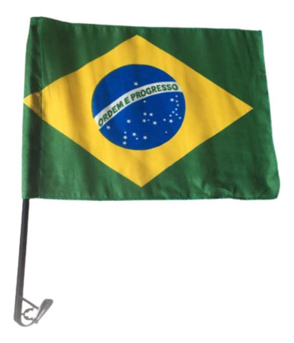 Bandeira Haste Do Brasil Carro Copa Do Mundo Torcida