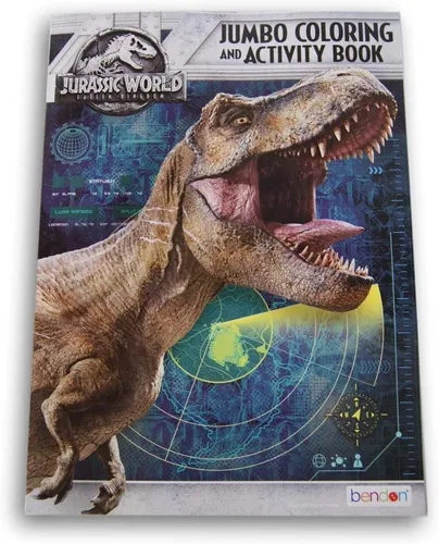 Jurassic World Jumbo, Libro Para Colorear Dinosaurios 64pa